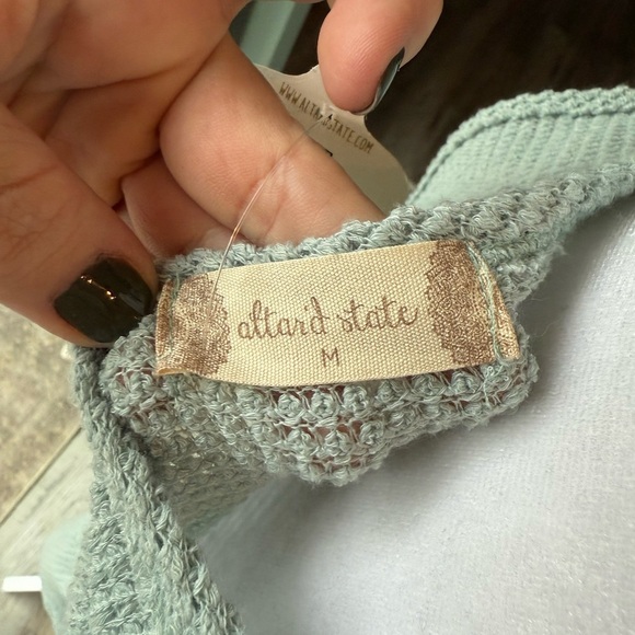 NWT Altar’d State Mint Green Peplum Tank Top Size Medium - Picture 7 of 7